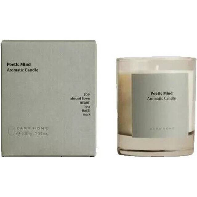 Zara Candle Poetic Mind Aromatic 200g - 7.05Oz - Candle In Glass Jar