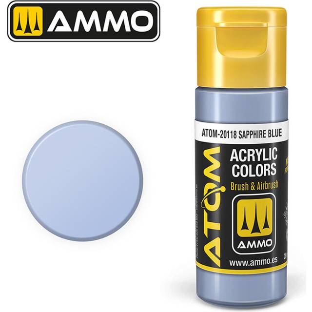 ATOM COLOR Sapphire Blue 20ml Model Paint Ammo by Mig 20118