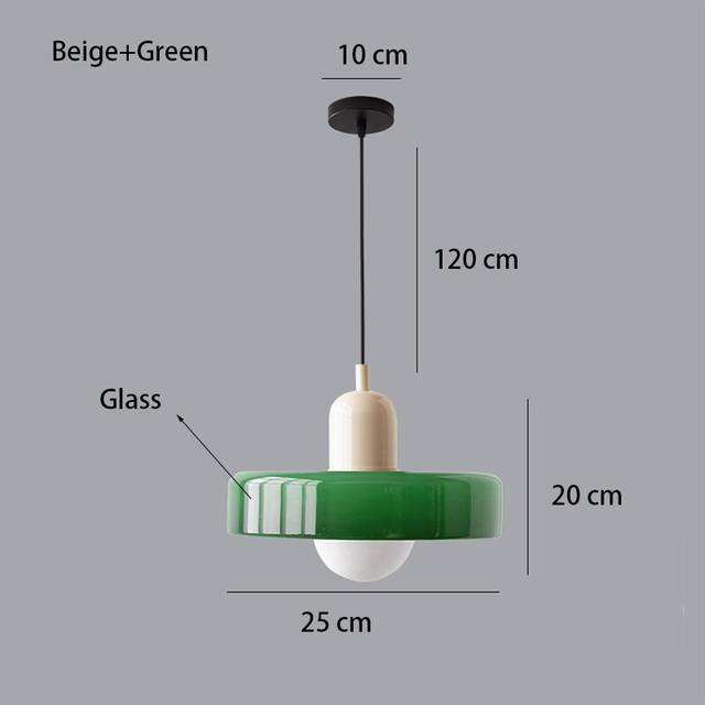 (D1, 110v) Nordic Retro Glass Chandelier Living Room Dining Room Bedroom KitchenModern Lighting
