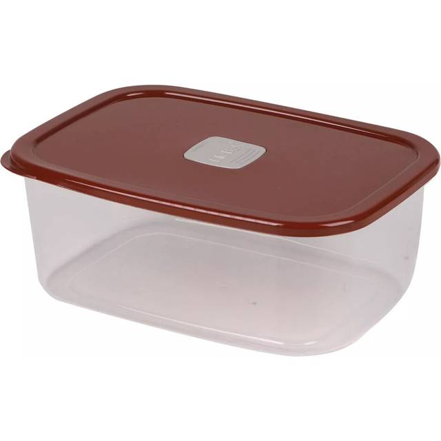 (Dark Red) Large Food Containers with Lids Airtight Food Storage Tub Cake Lunch Box 2.85L