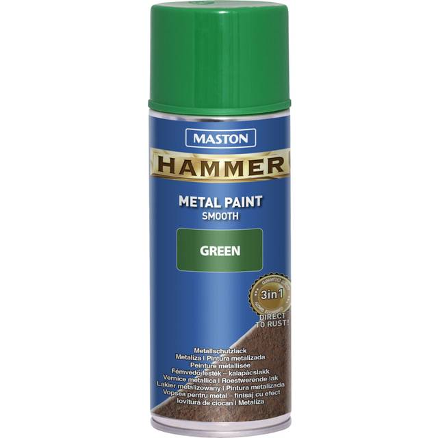 Maston Spray Paint Hammer Smooth Green 400ml