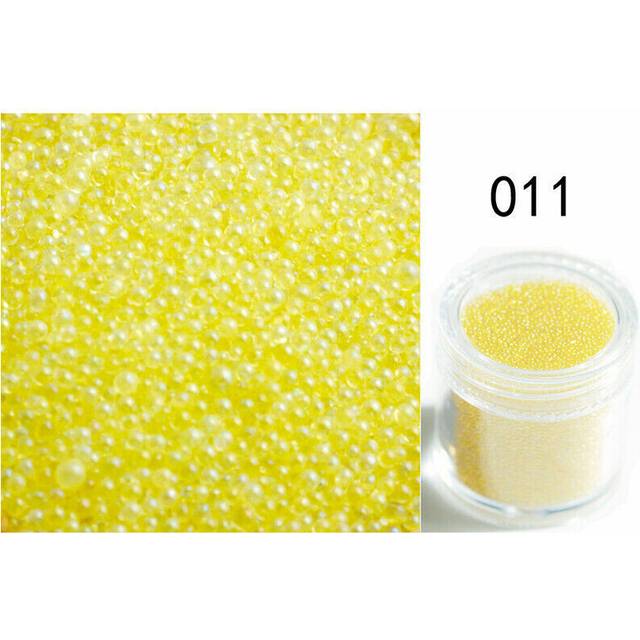 Women Glass Crystal Caviar Design 3D Art Micro Beads Nail Rhinestones DIY Gems
