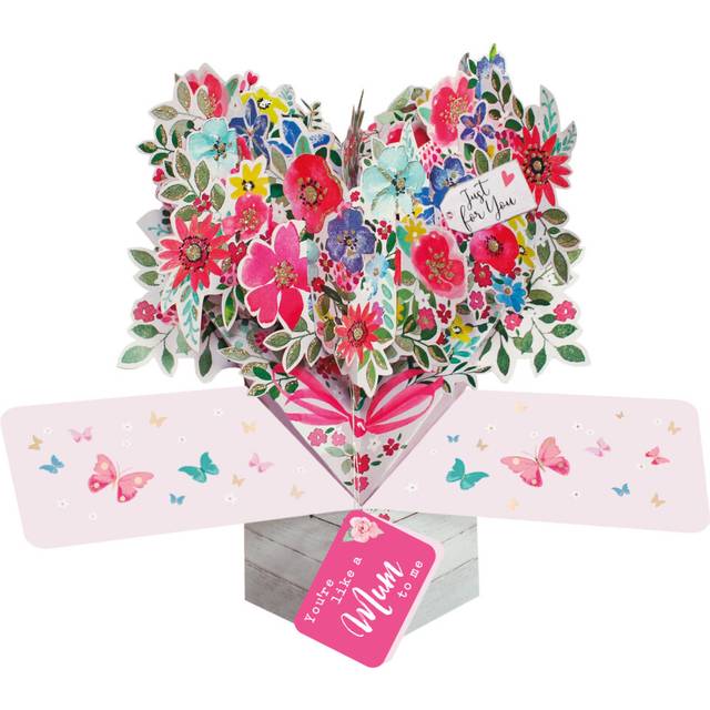 You're Like A Mum To Me Pop Up Flowers Card Mother's Day, Birthday, Any Occasion