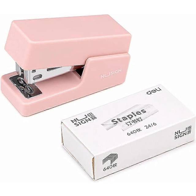 (Green, One size) Mini Stapler Machine With Staples 24/6 26/6 Samll Fashion Paper Stapler For Stationery Office Accessories School Supplies- JXLGV