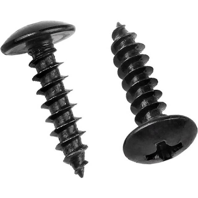 (As show, One size) M3 X 6mm 50 Pcs 304 Stainless Steel Round Head Phillips Wood Screws Mushroom Head Self Tapping Screws