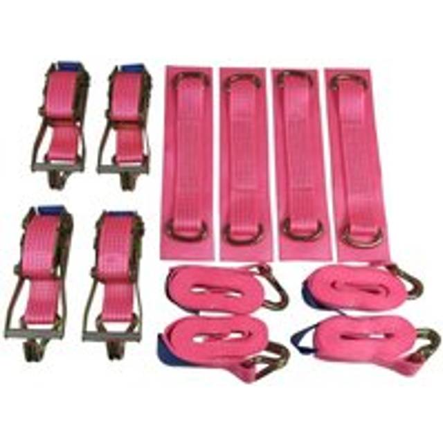 (Set of 4, 6 Metre) Car Transporter Wheel Strap Set 50MM Recovery