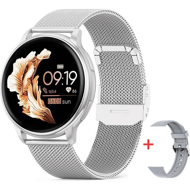 MEVADEN Bluetooth Call Smart Watch Women Custom Dial Watches Men Sport Fitness Tracker Heart Rate Smartwatch For Android IOS silver