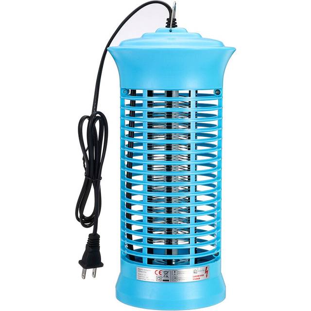 (Skyblue, US Plug) Electronic Mosquito Killer Lamps LED Socket Electric Mosquito Dispeller Fly Bug Insect Trap Killer Zapper Night Lamp Children Frien