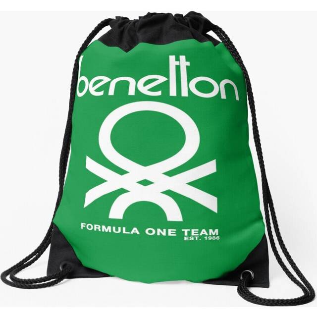 Drawstring Bag Benetton Formula Team 80s Collection Sport Gym Shoe Backpack