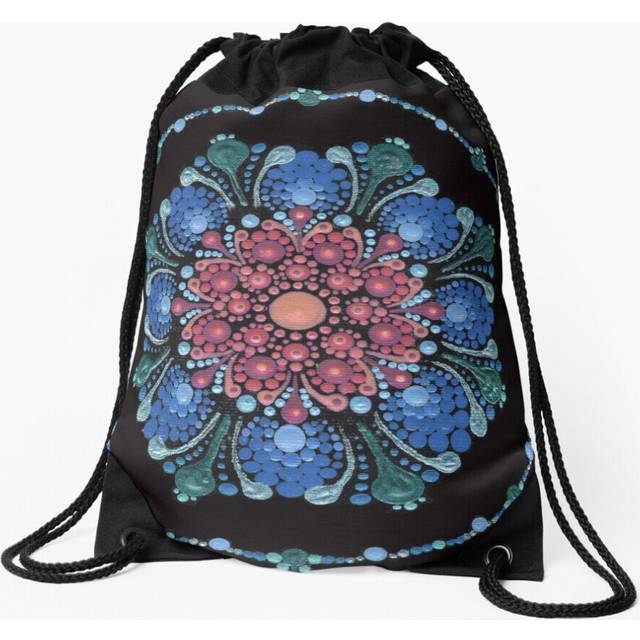 Drawstring Bag Beach Sunset Original Mandala Sport Gym Shoe Backpack