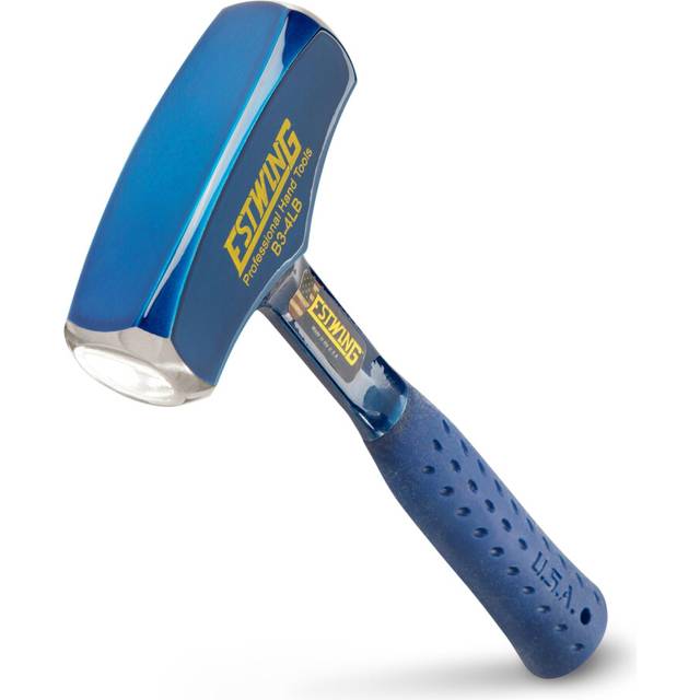 Estwing - B34LB Drilling/Crack Hammer - 4-Pound Sledge with Forged Steel Construction & Shock Reduction Grip - B3-4LB