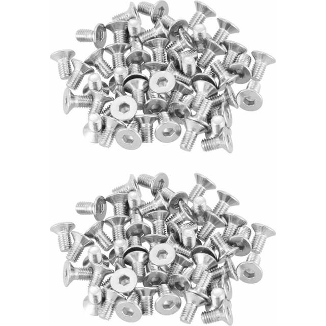 M3 x 6mm Hex Socket Countersunk Flat Head Screw Bolts 100Pcs