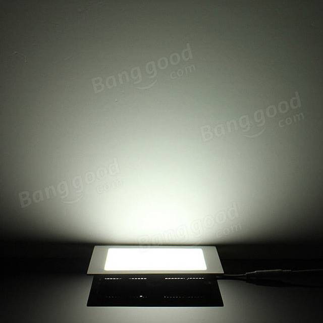 (White) Dimmable 15W Square Ultra Thin Ceiling Energy-Saving LED Panel Light