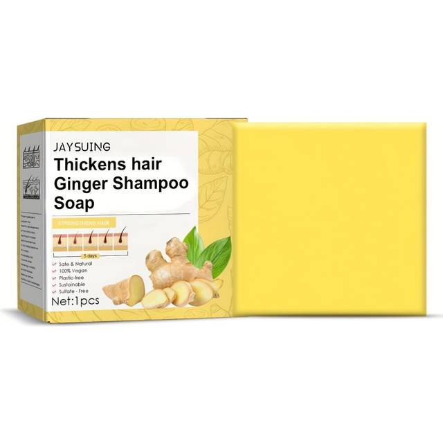 (1pc) Ginger Shampoo Soap, Ginger Shampoo Cake, Revitalizes Hair Beauty