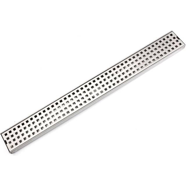 Stainless Steel Tile Insert Linear Shower Grate Bathroom Floor Drain Channel