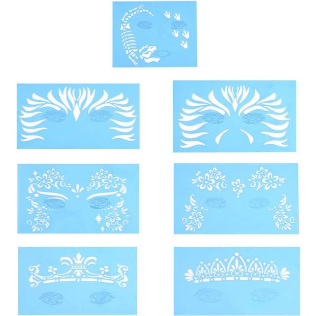 Unicorn Face Paint Stencil - Christmas Face Paint Stencils Reusable Face Paint Stencil Body Painting Template Facial Makeup Tattoo Design Tools