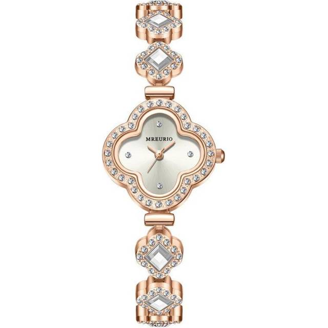 (white) Fashion Woman&apos;s Quartz Watches Luxury Design Diamond Ladies Bracelet Wristwatches Best Gifts For Wife,family,friend - White