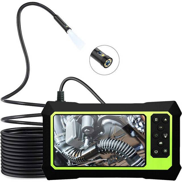 Bakeey 8MM Borescope Dual Lens 1080P HD Industrial Inspection Camera 8 Adjustable LED Light IP67 Waterproof 3000mAh TF Card Video Camera Flexible Har