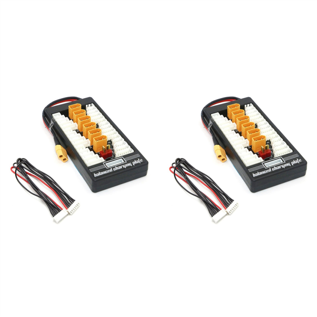 2X Multi 2S-6S Lipo Parallel Balanced Charging Board XT60 Plug for RC Battery Charger B6AC A6 720I Plate