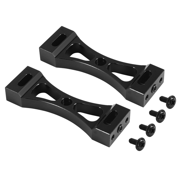 2Pcs Metal Bracket for B1 B14 B16 B24 C14 C24 B36 Mn D90 D91 Rc Car Upgrade Diy Parts Kit,Black