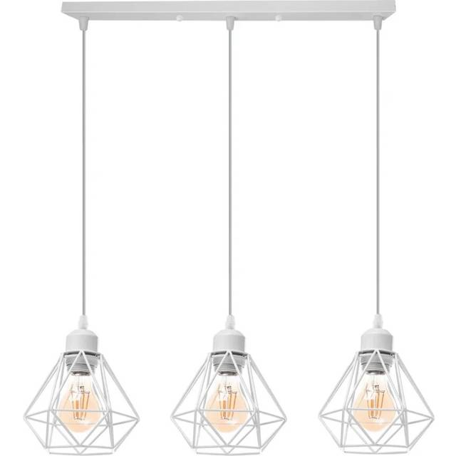 (C-White) Nordic creative iron single head chandelier simple modern decoration Light Fixture