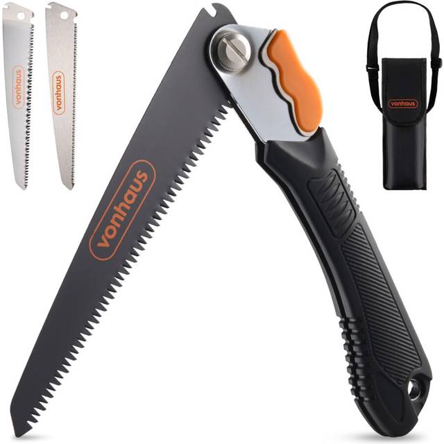 Handheld Folding Pruning Saw - Black - One Size