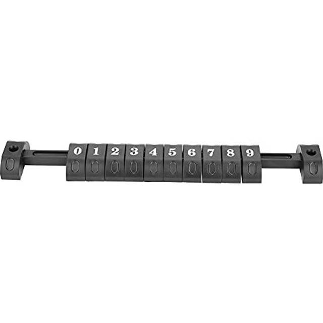 2pcs Table Football Counter 10 Numbers Scoring Score Counter Indicator for Standard Foosball Tables(Black)