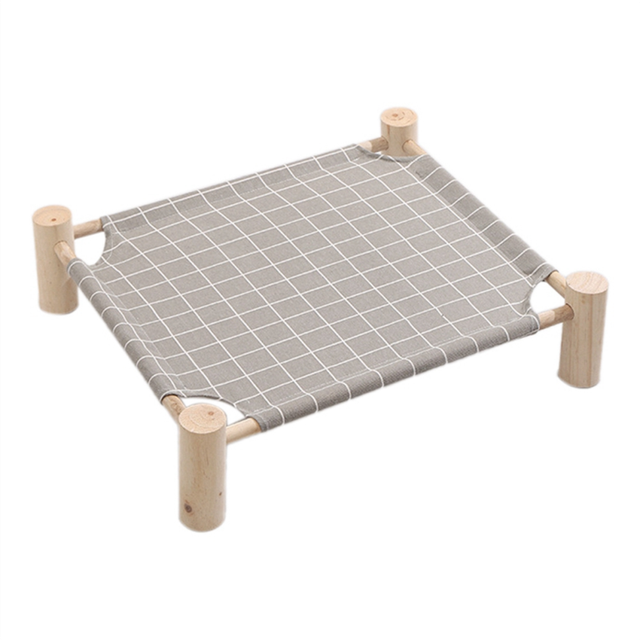 Cat and Dog Hammock Bed Wooden Elevated Cooling C