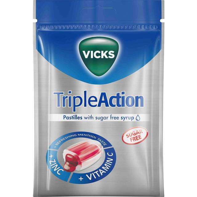 Vicks Triple Action sockerfri 72 g