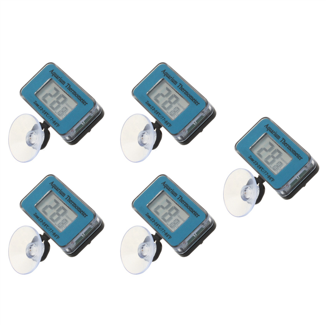 5X Aquarium/Fish Tank Water Submersible Waterproof Digital LCD Thermometer