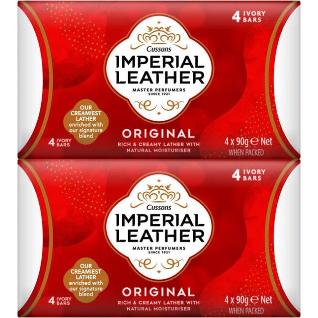 Cussons imperial leather original soap rich creamy lather ivory skin bars 32x90g