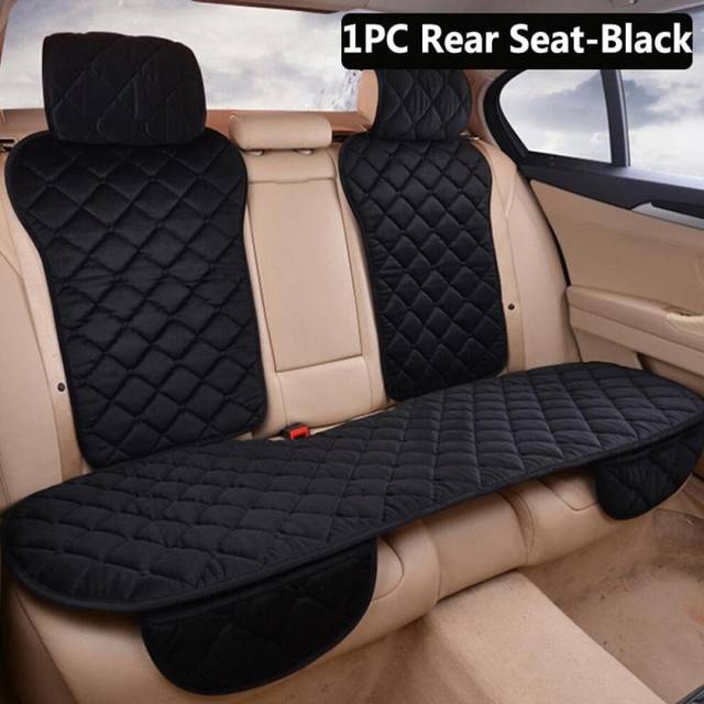 (black, 1PC Rear Seat) Car Seat Covers Simple Comfortable Car Front Rear Cushion Non-slip Warm Cushion Auto Cushion