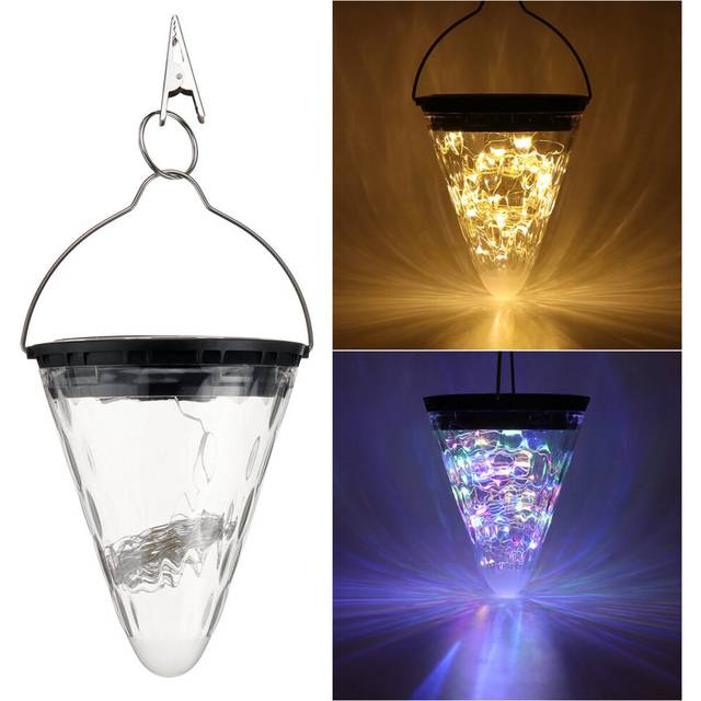 (White Light) 50LED Solar Powered Hanging Light Lamp Bulbs Garden Lights Outdoor Patio Decor