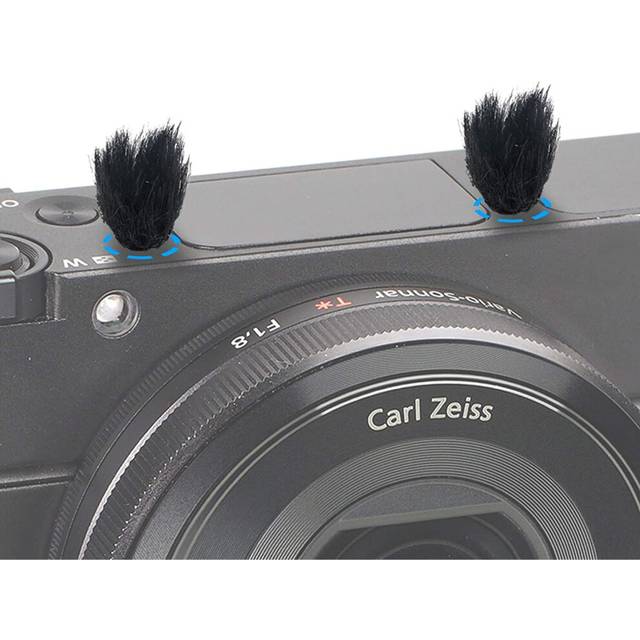 Kameramikrofon vindruta, 10 st Pälsvindmuff vindskydd för Sony RX1 RX10 RX100 Digitala kompaktkameror Inbyggd mikrofon Vindfilter utomhus från YOUSHARES