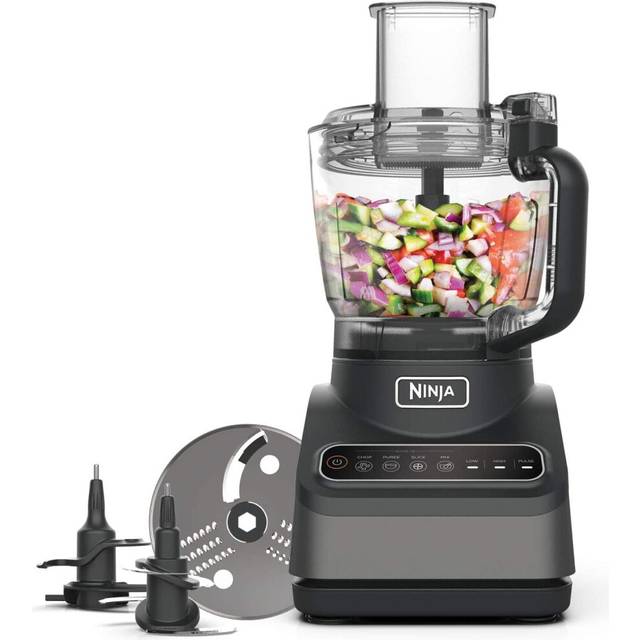 Ninja 850W, 2.1L Bowl, Silver Food Processor with Auto-iQ