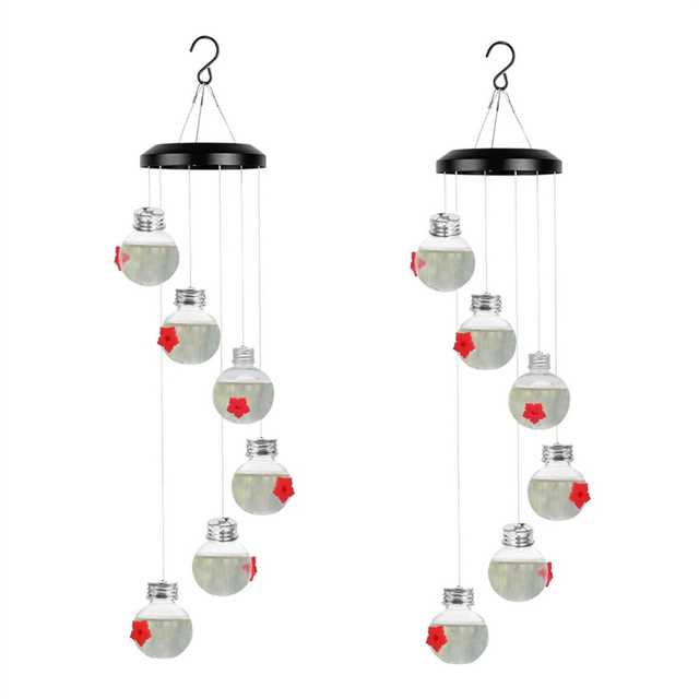 Bird Feeders, Wind Chimes Outdoors Hanging Ant and Bee Proof Feeders for