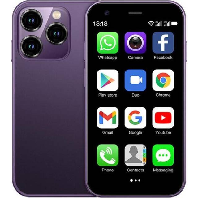 (purple, 2GB RAM 16GB ROM) Soyes Xs15 Mini Smart Phone 3.0 Inch Display 2gb Ram 16gb Rom Supports Bluetooth Wifi Android 8.1 Mobile Phone
