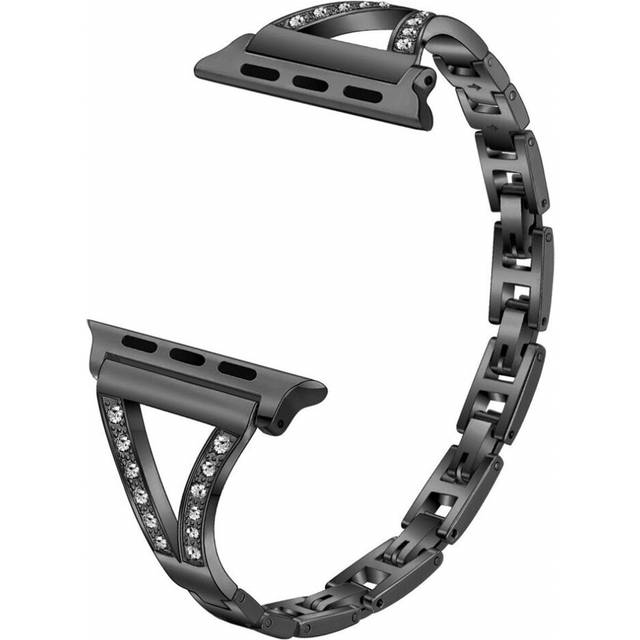 (BlackD, 49mm  D) Women Diamond Bracelet for Apple Watch Band Series 8 7 6 SE 5 4 3 Adju