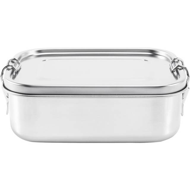 Stainless Steel Lunch Food Container with Lock Clips and Leakproof Design, 800ML Bento Boxes for Kids or Adults-Dishwasher Safe - Lid