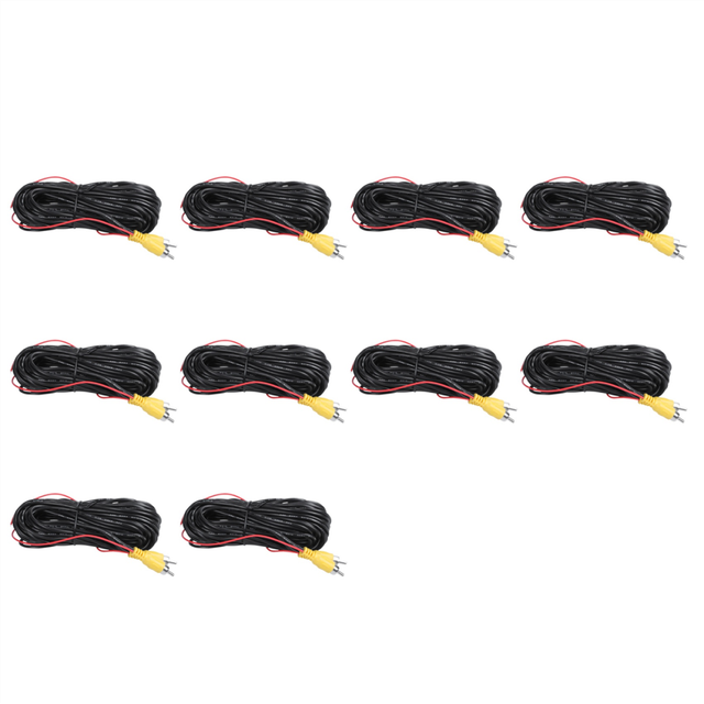10X Reverse Rear View Parking Camera Video Extension Cable Car Wire, 10 M