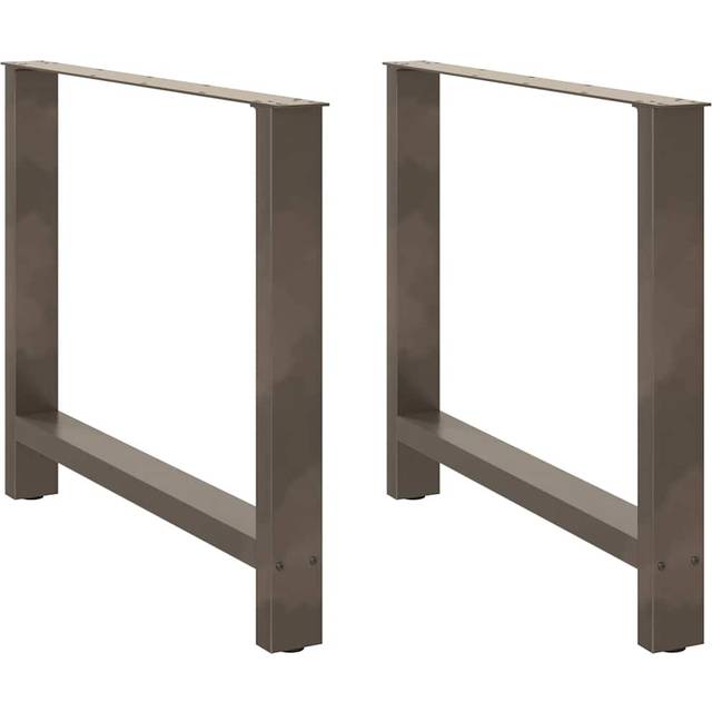 Soffbordsben naturstål 2 st 90x(72-73) cm stål