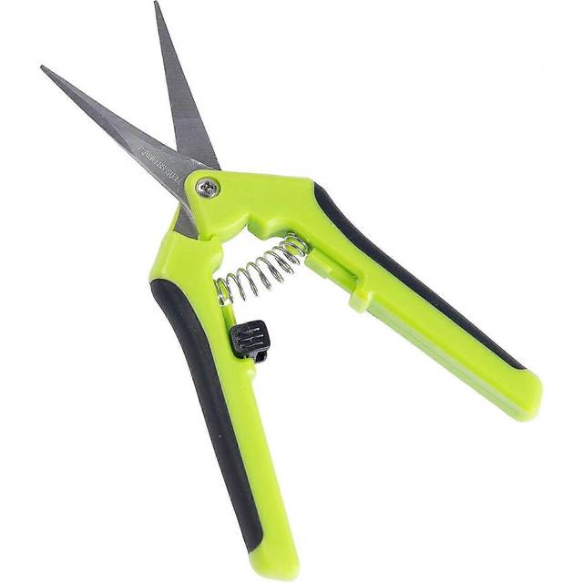 (As show, One size) hand gardening pruner for bonsai, high precision garden scissors with curved blade and stainless steel