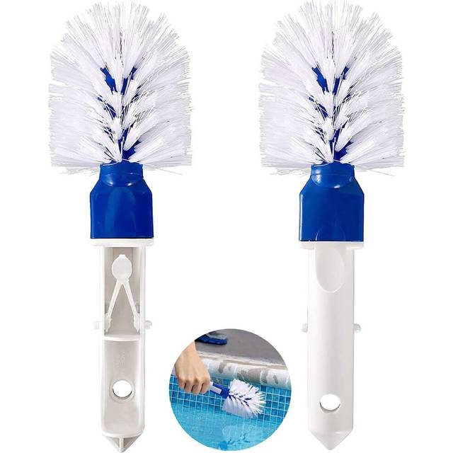 Pool Cleaning Brush Pool Head Pool Brush Pool Walk Angle Cleaning Brush Whirlpool Cleaning Brush For Above Ground Pool In Ground 2 Pieces