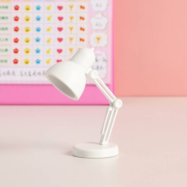 (StyleA) Table Mini Lamp Led Folding Portable Small Night Light Button Battery Powered