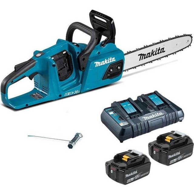DUC355 Twin 18v / 36v lxt Cordless 35cm 14'' Chainsaw Lithium - 2 x5.0 - Makita