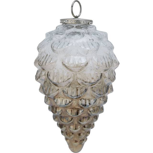 Coffee Ombre Collection Pine Cone Bauble - Glass - L11 x W11 x H18 cm
