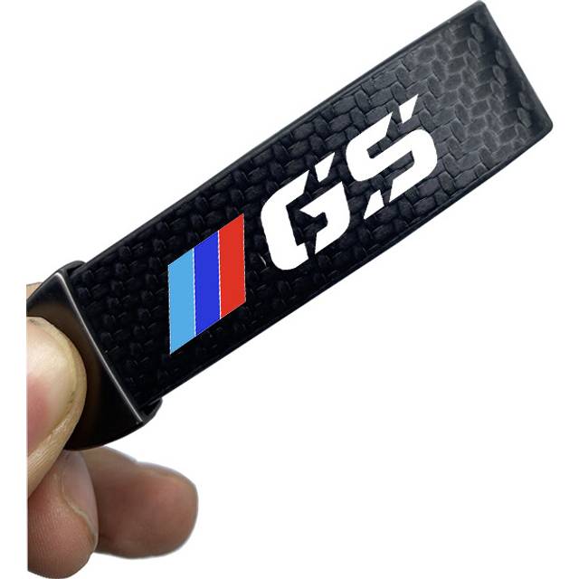 High-Grade Carbon Leather Motorcycle Keychain Chain Key Rings for For