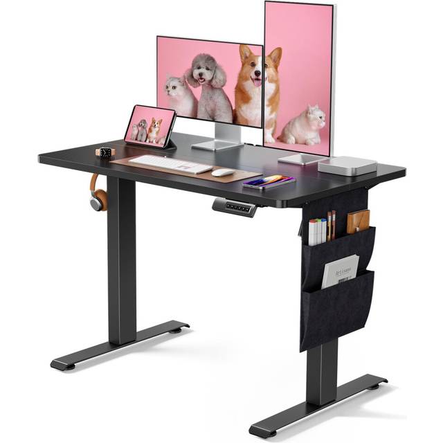 Marsail Standing Desk Adjustable Height, Electric Standing Desk with Starage Bag, Stand up Desk for Home Office Computer Desk with 4 Memory Preset and
