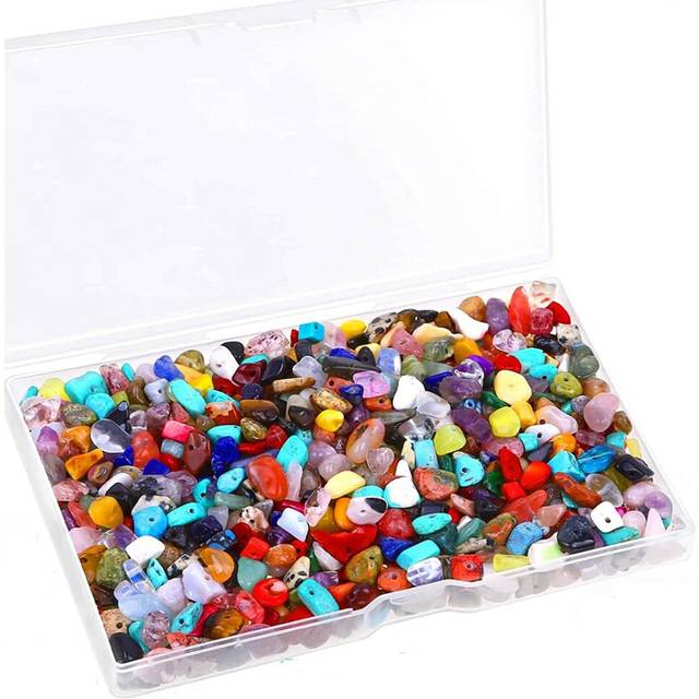 400 Pcs Crystal Gemstones Beads for Jewelry Ring Making, Stone Chip Earring and Bracelets Making