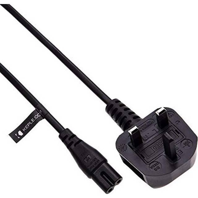 UK Mains Power Lead Cable Replacement Compatible with Canon Pixma MG HP ENVY Range Printers 3 Pin Wall Cord to Figure 8 C7 2m66ft